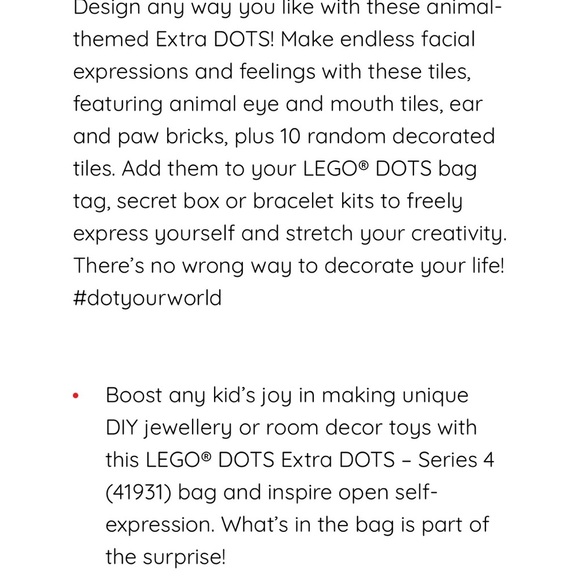 LEGO ⭐️ 24 pcs Dots  extra dots series 4 / 41931 - Picture 7 of 8